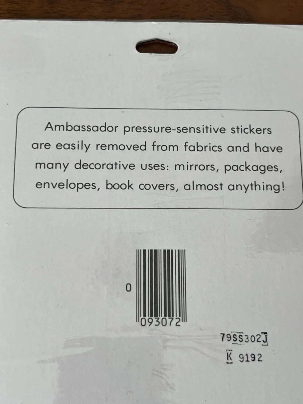 2 Sealed Vtg. 1979 Floral Ambassador Hallmark Sticker Packages Flower Stickers